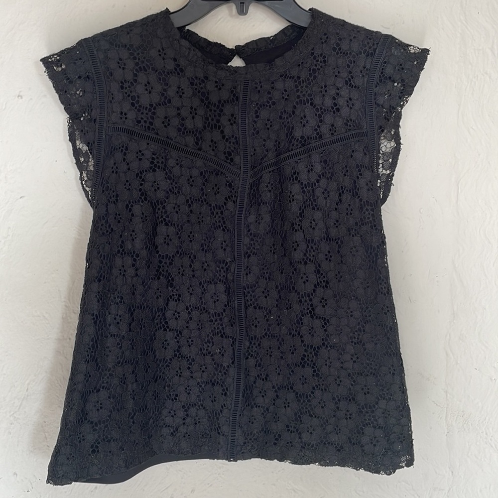 black lace tank top